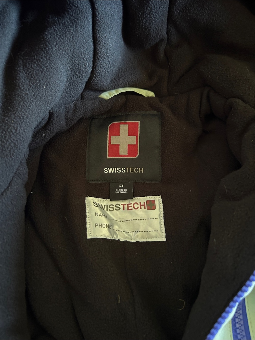 Swiss Tech Lavender, Light Green & Royal Blue Kids Puffer Snow Suit - Picture 3 of 7